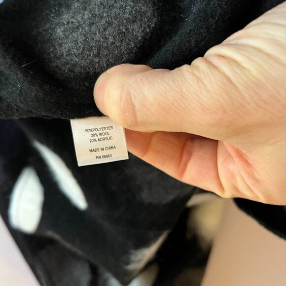 Athena Marie Size S Open-Front Sleeveless Coat Textured Felted - Picture 9 of 10